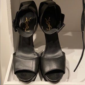 YSL heels black size 36.5